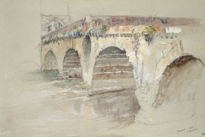 The Ponte della Pietra, Verona by John Ruskin